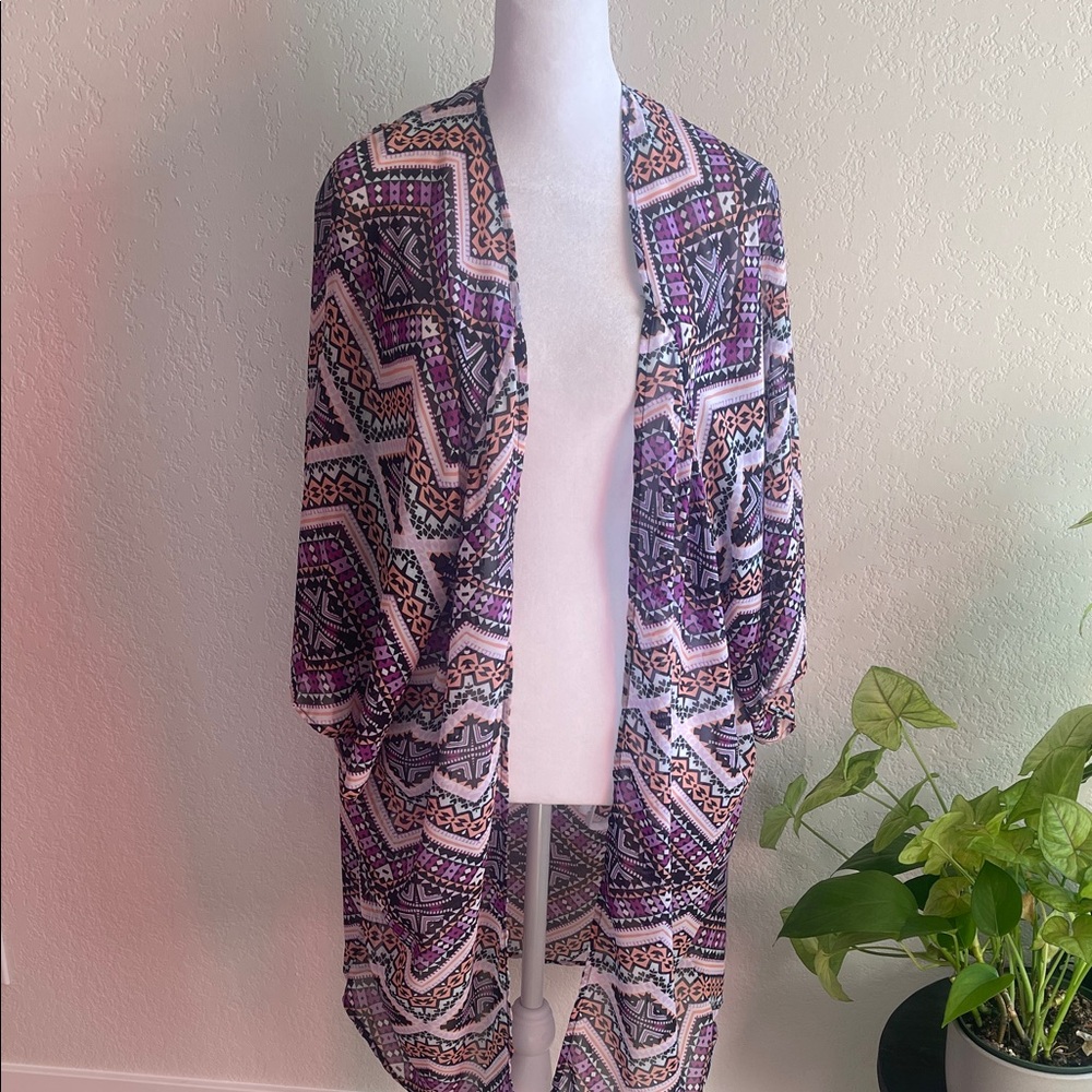 Express Multicolor Geometric Tunic